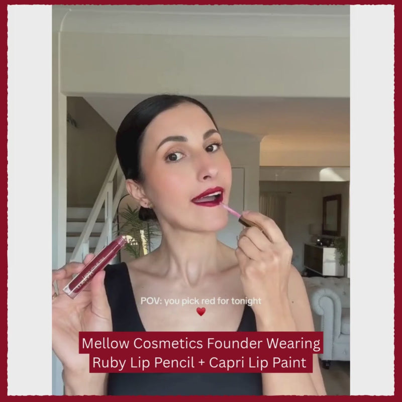 Dark Red Lip Paint Lipstick Long Wearing